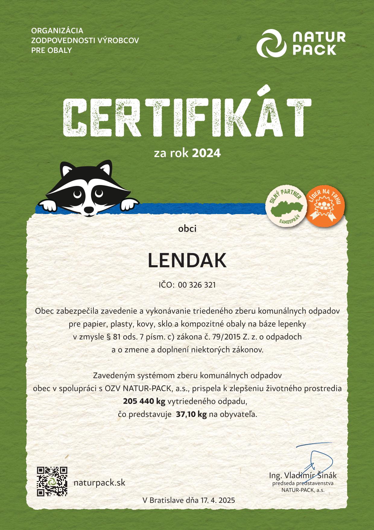 Certifikát